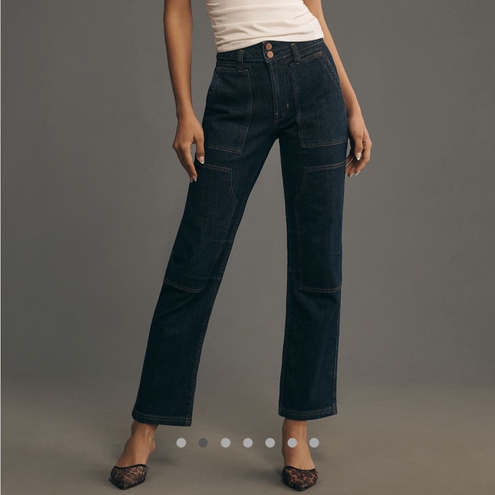 Anthropologie The Wanderer Mid-Rise Relaxed-Leg Jeans by Pilcro - brand new!